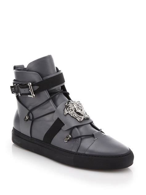 versace plazz sneaker high|men versace high top sneakers.